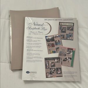 2 Sets of Creative Memories 12x15 Natural Scrapbook Pages